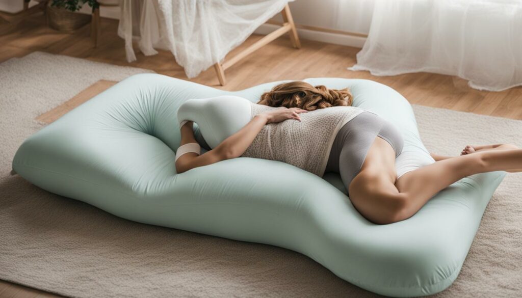 better positioning with a pregnancy pillow