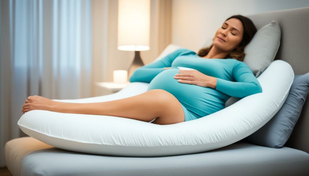 finding the right pregnancy pillow position