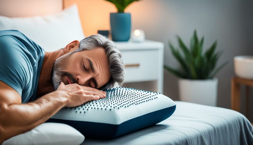 acupressure pillow for better sleep