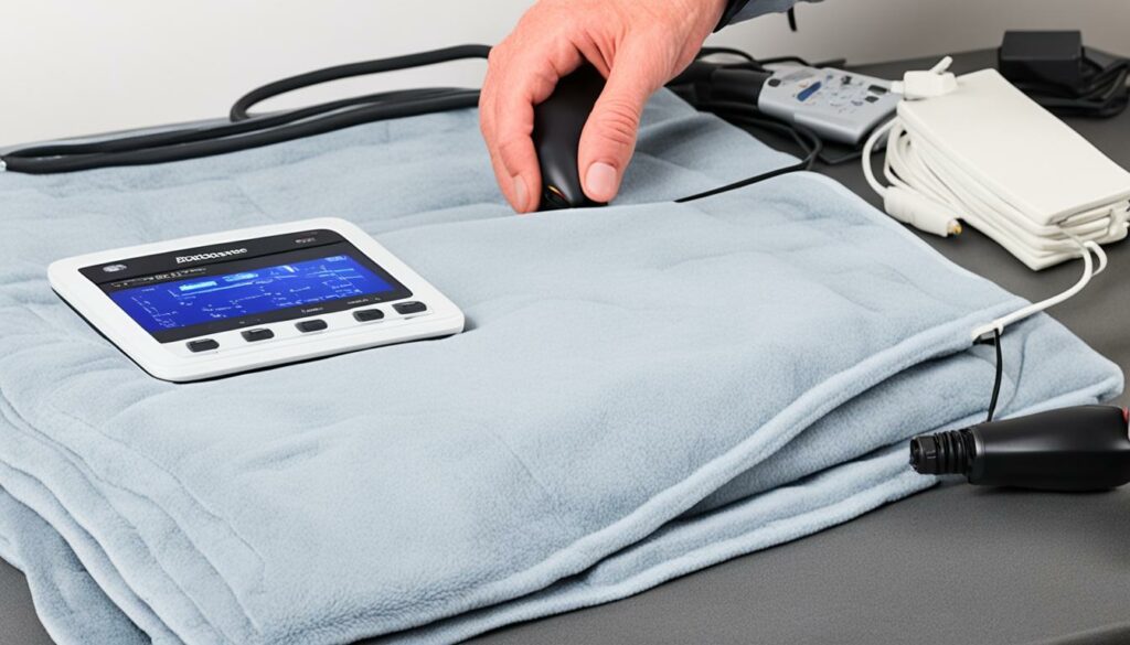 brookstone heated blanket manual