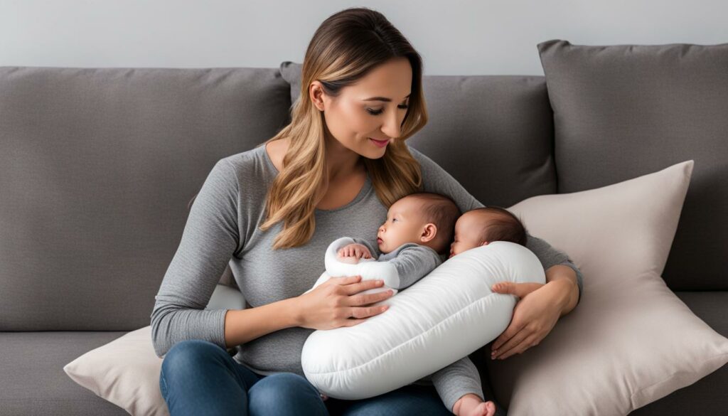 nursing pillow for breastfeeding comfort