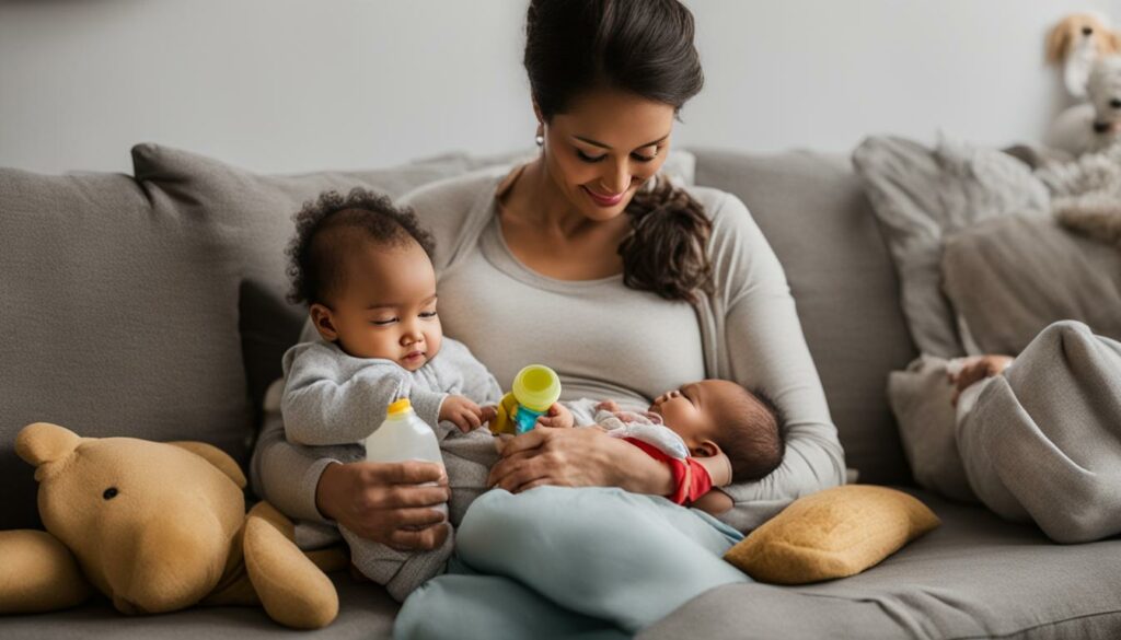 using a nursing pillow for bottle feeding