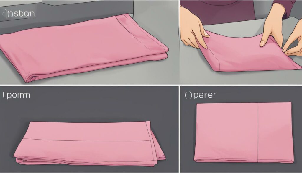 Step-by-Step Pillowcase Folding Guide