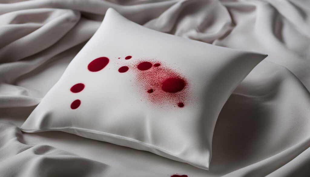 clean blood off pillowcase