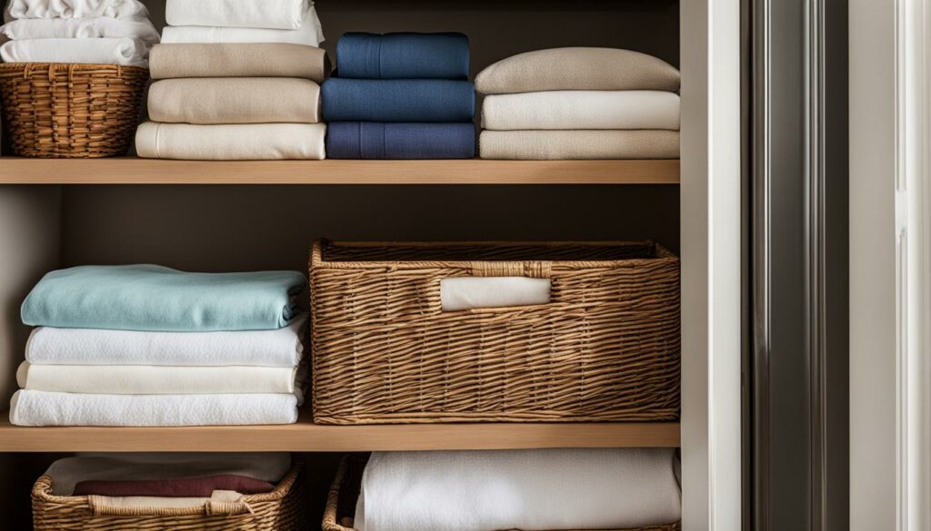 creative solutions for linen closet organization