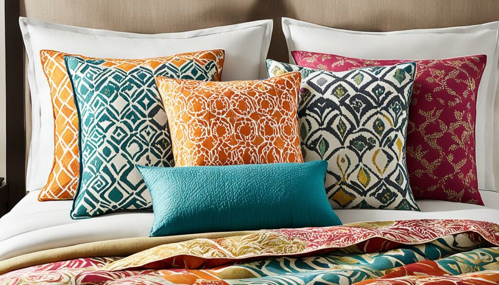 decorating with pillowcases and shams