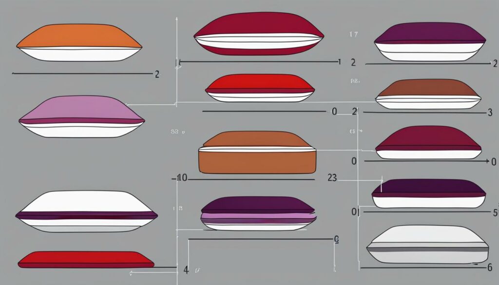 pillow dimensions