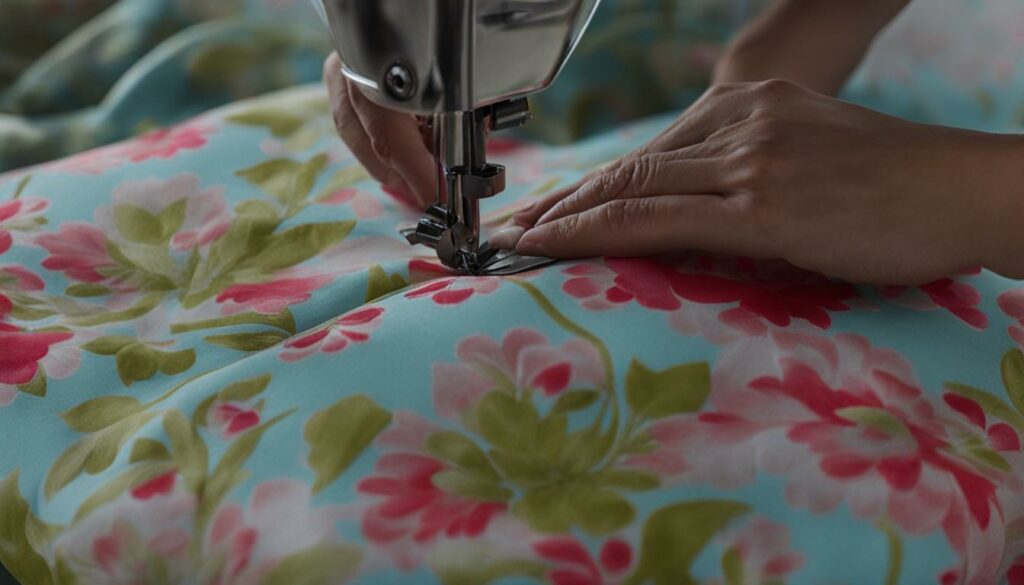 sewing a pillowcase with zipper