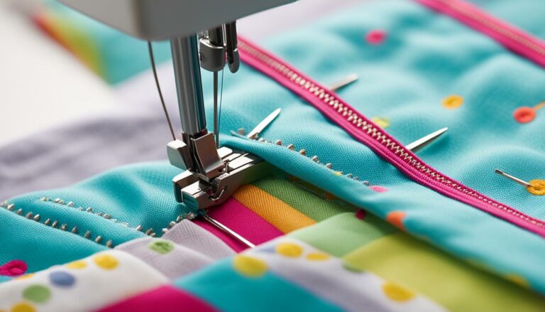 sewing a pillowcase with zipper