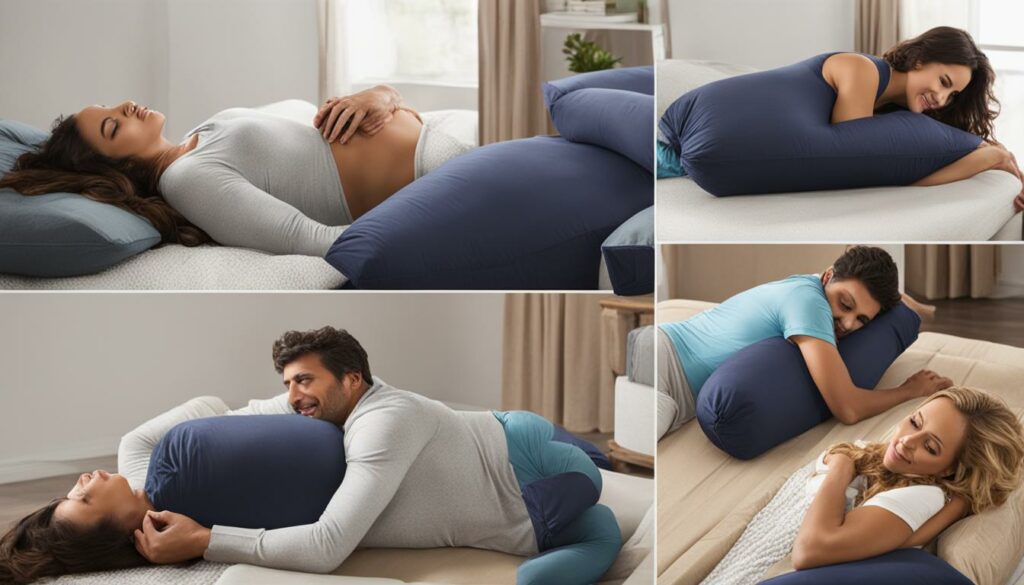 body pillow positions for shoulder pain relief