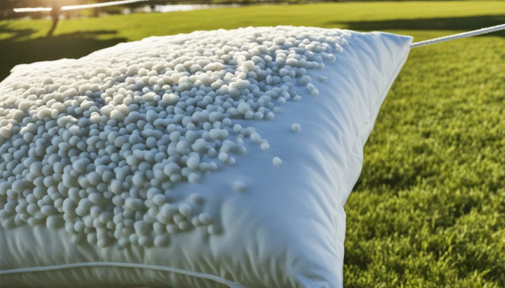 drying memory foam pillows