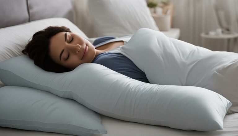 how to use a body pillow for shoulder pain