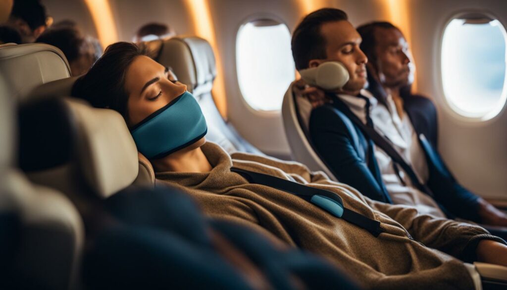 neck pain relief on a plane